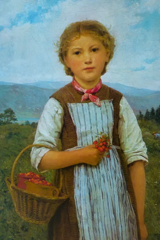 Erdbeer-Mareili_Max Huber Erdbeer-Mareili_Max Huber: Albert Anker, Max Huber, Seniorennachmittag